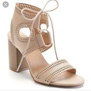 Apt.9 “Merry” lace up block heel